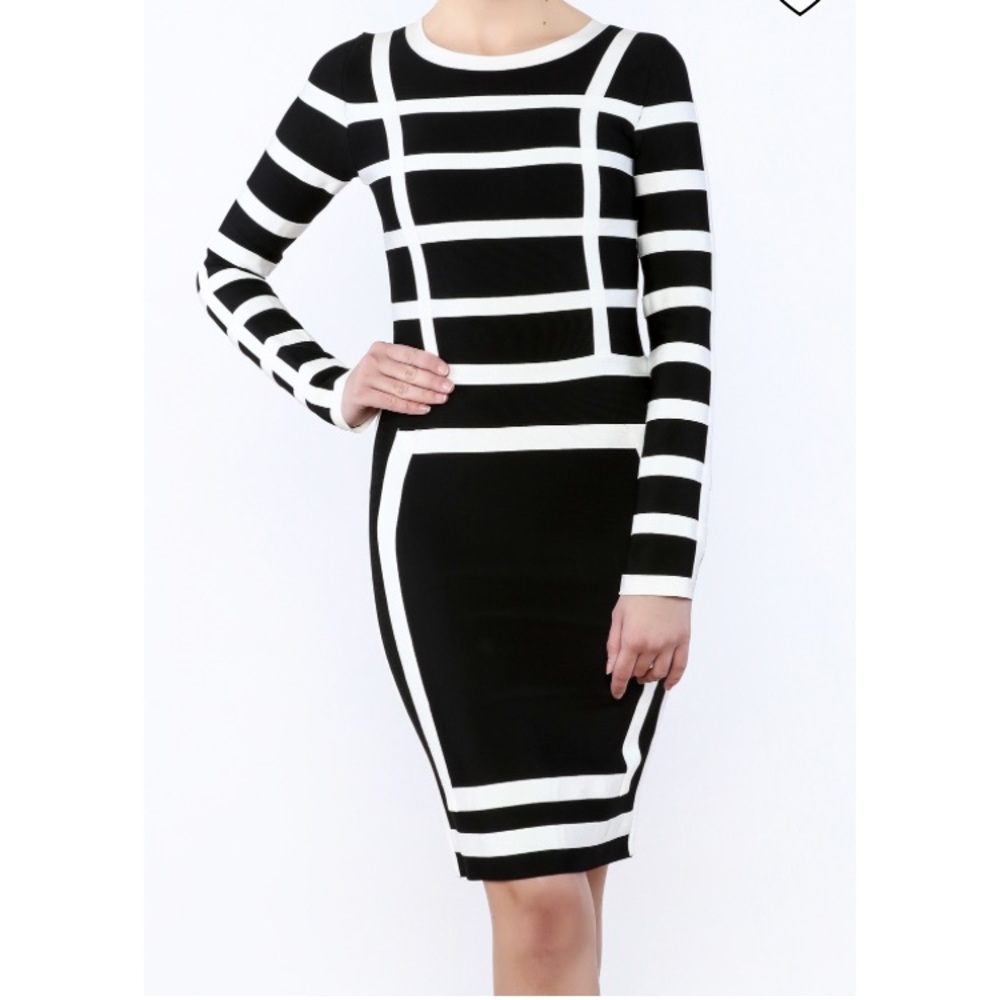 Black and white dress